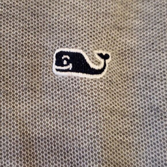 VINEYARD VINES GRAY BLUE QUARTER ZIP MEN'S SIZE SMALL PIMA PIQUE COTTON PREPPY - Picture 4 of 6